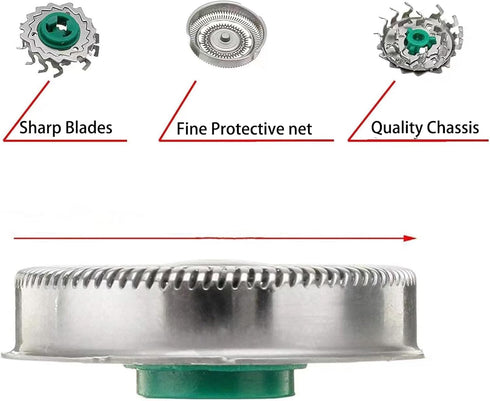 New Upgrade Sh60 Replacement Head sharper Compatible with Philips Norelco 6000 Replacement Blades for Norelco Series 6000 Replacement Heads for Philips Series 6000 Shaver S6810/82, S6850/85, S6880/81,