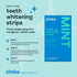 Zimba Vegan Teeth Whitening Strips, Enamel Safe Hydrogen Peroxide Whitener for Coffee, Wine, Tobacco Stains, 28 Strips