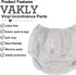 Vakly Adult Vinyl Waterproof Pull-On Diaper Cover Incontinence Pants Oversized Underwear Protection with Added Leak