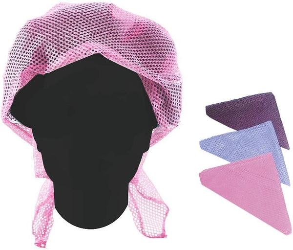 Tredoni 50x35 Triangular Hair Setting Net, Universal Size Curler Rolls Holder Drying Net, Multi-Color (1 pcs)