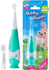 brush-baby BabySonic Electric Toothbrush for Ages 0-3 Years, Teal - Smart LED Timer & 2 Sensitive Brush Heads