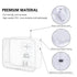 TSA Approved Clear Travel Toiletry Bag with Zippers, Quart Size Cosmetic Pouch for Men and Women (2pcs White)