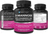 D Mannose Capsules - 600mg D-Mannose Powder with Cranberry and Dandelion Extract - 120 Veggie Caps