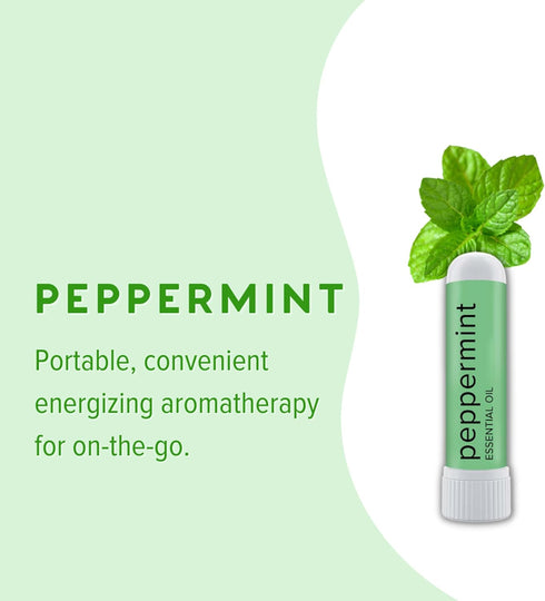 MOXE Peppermint Essential Oil Nasal Inhaler, Therapeutic No-Mess Aromatherapy, Cooling, Refreshing, Invigorating, Uplifts Mood and Positivity, Pure and Undiluted, Made in USA (1 Pack)