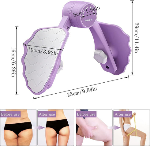 TIMJAN Thigh Trainer Pelvic Floor Trainer,Pelvic Floor Trainer,Buttocks Correction Tool for Postpartum Correction,Leg
