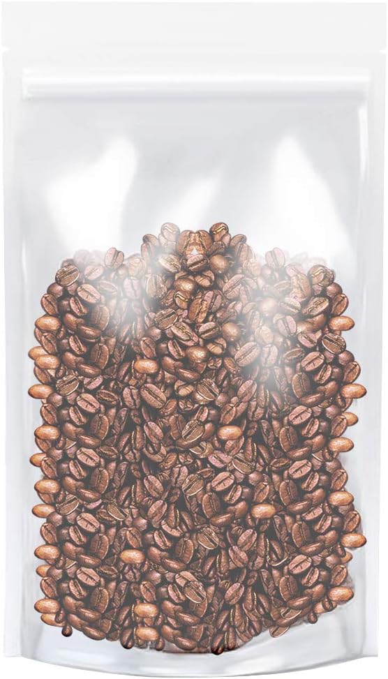 Clear Zipper Stand Up Pouch Bag, 100Pcs 7.0x10.2 Heat Sealable Zip Lock Snack Food Tea Packing Pouches