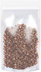 Clear Zipper Stand Up Pouch Bag, 100Pcs 7.0x10.2 Heat Sealable Zip Lock Snack Food Tea Packing Pouches