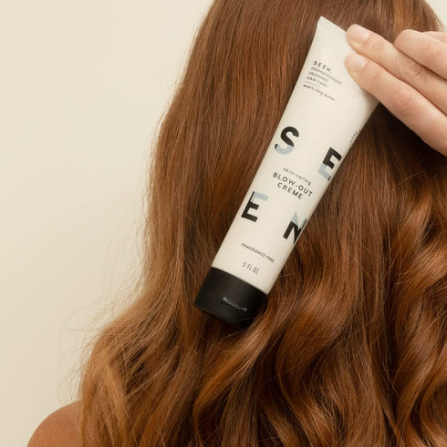 SEEN Blow-Out Creme, Fragrance Free - Non-Comedogenic & Sulfate-Free Hair Cream, Reduces Frizz