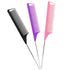 Rat Tail Combs Set: 3Pcs Long Steel Pin Teasing Combs for Salon Hair Stylists, Metal Parting Combs