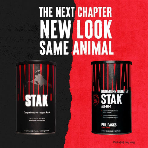 Animal Stak Complete Natural Hormone Booster Supplement, 1 Month Cycle, with Tribulus and Estrogen Blockers