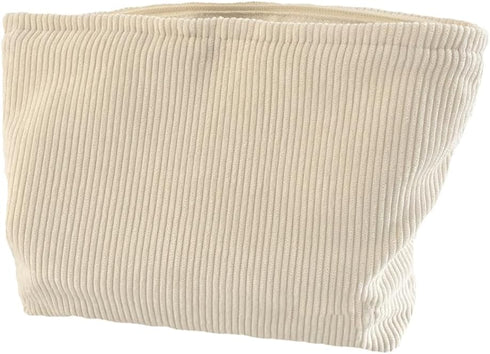 SxoSyo Cosmetic Bags for Women, Large Capacity Makeup Bag, Travel Toiletries Zipper Storage Pouch (Corduroy, White)