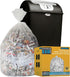7-10 Gallon Clear Garbage Bags, 110 Bags, 29" x 24" Extra Large Medium Kitchen Trash Can Liners for Home and Office