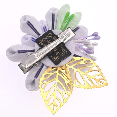 MIAO WU Japanese Hair Clip, Cherry Blossom Kimono Hanfu Flower Hairpin for Women Girl (Purple)