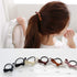 LOVEF 6 Pcs Simple Korean Elastic Double Knotted Bows Hair Band, Rubber Band for Girls Hair Accessories