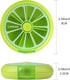 KINMINGZHU 7 3-Compartment Portable Mini Day Weekly Circular Shape Rotary Cute Fruit Style Pill Organizer Box (Mixed