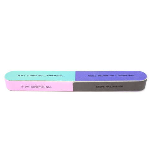 Honbay 6PCS Nail Art Tool Set - Nail File, Nail Buffer, Cosmetic Manicure, 7 Ways