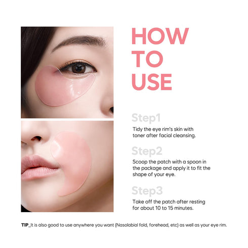 Koelf Ruby & Bulgarian Rose Hydrogel Eye Patch, 60pcs