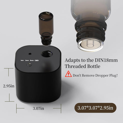 Operated,3 400 3x10ml Scent Diffuser,Waterless Essential Oil Diffuser,Mini Portable Aroma Diffuser with Battery Mist