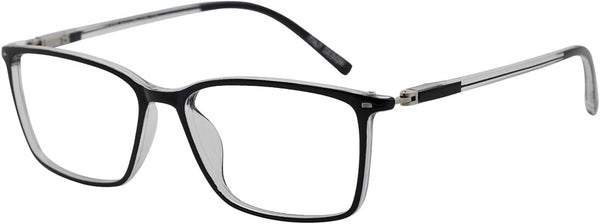 MARE AZZURO Reading Glasses Men Stylish Readers, Various Strengths (Transparent 100)