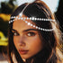 Yean Gold Sequins Head Chain, Bohemian Hair Jewelry Headpiece, Festival Headband Accessories for Women