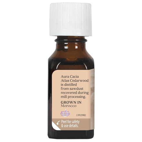Aura Cacia Atlas Cedarwood Essential Oil - 0.5 Fluid Ounce, Packaging May Vary