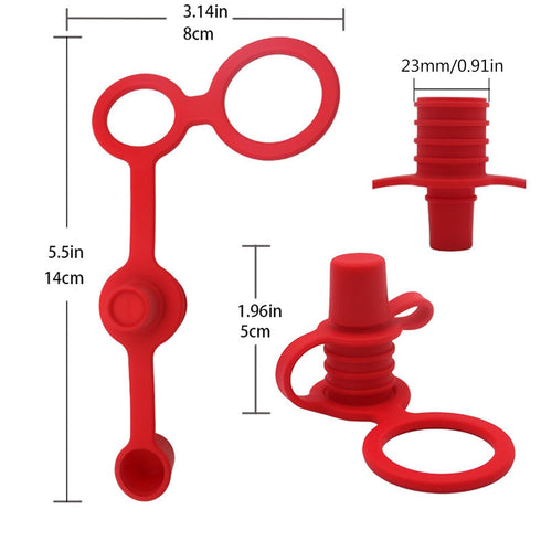 LFRXION Kids Water Bottles Top Spout Food-Grade Silicone Lids for Baby Bottles Leakproof Water Bottle Straw Lid