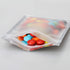 100pcs 5.5"X 7.8" Resealable Mylar Bags, Smell Proof Food Storage Foil Pouch with Front Matte Clear Back Matte Black
