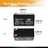 Casil 12V 1.2Ah Rechargeable Sealed Lead Acid Replacement Battery for Mercedes Auxiliary Battery