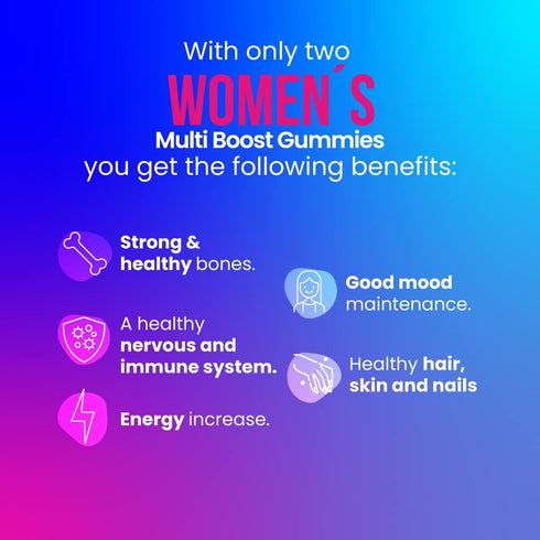 Multivitamin for Women - 60 Gummies, Natural Fruit Flavor, Gluten Free & Non-GMO