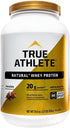 True Athlete Natural Whey Protein - Chocolate, 20g Protein per Serving, Probiotics, Hormone Free (2.5 Pound Powder)