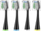 Replacement Toothbrush Heads for Waterpik Complete Care 5.0/9.0 (CC-01/WP-862), 4 Count, Black with Covers