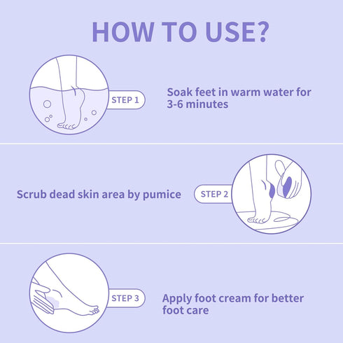 NOVAL Pumice Stone for Feet - Disposable Foot Scrubber, Callus Remover, Purple Pumice Sponge, 40 PCS