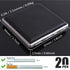 tlhaoa 20 2 84mm Cigarette Case Stylish Leather Surface Metal Box for Cigarettes Cigarette Box for Men and Women Ideal