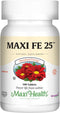 Maxi Health Iron Supplement for Women & Men, Gentle Iron 25 mg, Non-Constipating, 100 Tablets