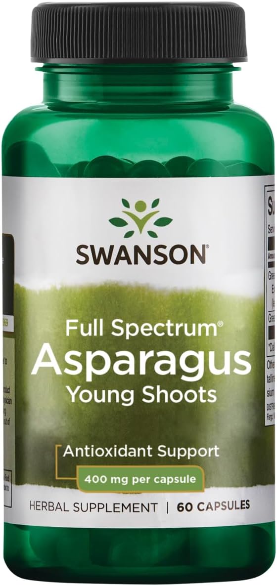 Swanson Asparagus Young Shoots, 400 Milligrams, 60 Capsules