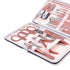 Nail Clippers and Beauty Tool Portable Set - Rose Gold Stainless Steel 18 in 1 Manicure Set with Leather Bag