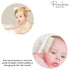 Parcelona French Grooming Combo, 6" White Celluloid Baby Brush and Comb for Girls and Toddlers Hair Styling