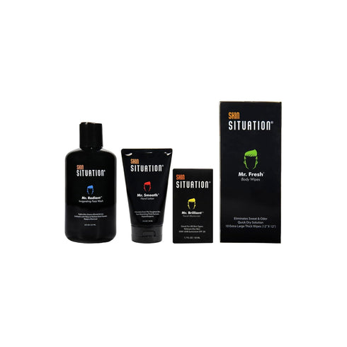 Mr. Radiant Daily Face Wash, 8oz, Deep Cleans Exfoliates, Men's Hydrating Skincare, Removes Dirt and Oil