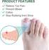 Povihome 10 Pack Big Toe Sleeves, Gel Toe Protectors and Caps for Stubbed Toes, Crossing Toes, Corns