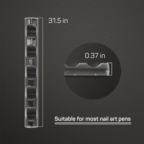 2 Pcs Acrylic Nail Art Painting Pen Holder, Brush Stand for Nail Gel Polish, Manicure Tool