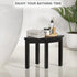 12 inch Domax Bamboo Corner Shower Foot Rest Stool for Shaving Legs, Non-Slip Waterproof Small Corner Shower Bench