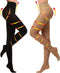 KISSLIFE 2 Pairs Compression Pantyhose Women Support Hose 20-30 mmHg Closed Toe Graduated