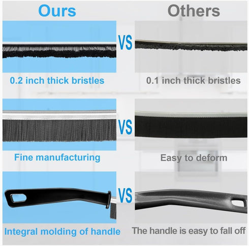 6 PCS Hard Bristle Crevice Cleaning Brush for Home, Kitchen, Bathroom, Window, Vehicle, Toilet, and Grout Cleaning