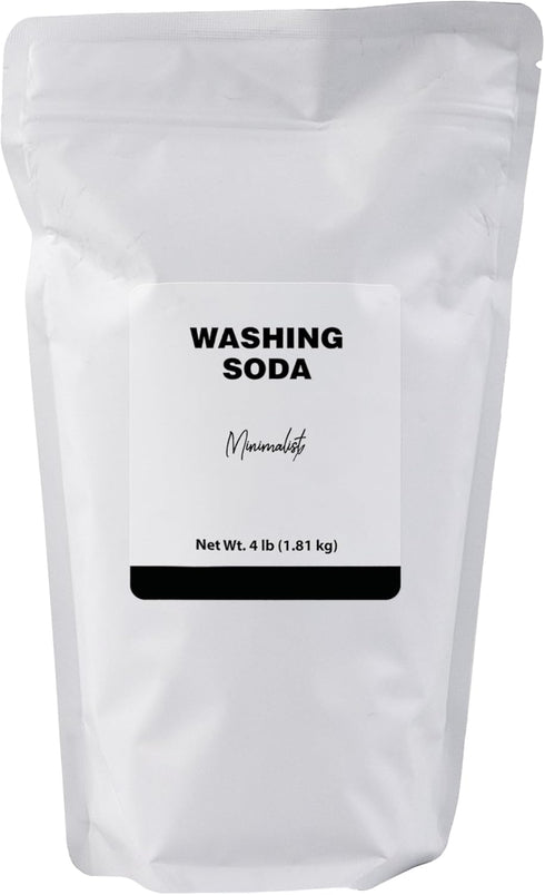 Minimalist Washing Soda, Ideal for Laundry and Household Cleaning, Packaged for Convenience