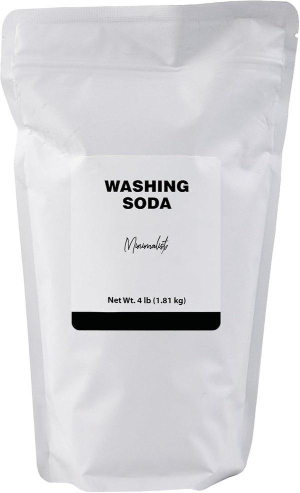 Minimalist Washing Soda, Ideal for Laundry and Household Cleaning, Packaged for Convenience
