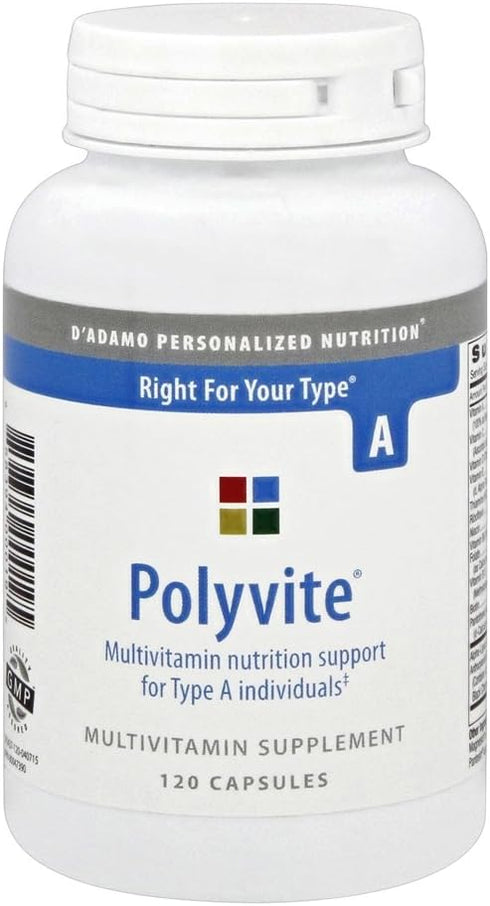 D'Adamo Personalized Nutrition Polyvite A, 120 Count