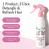 Rizos Curls Refresh & Detangle Spray, Moisturizing Leave-In with Coconut Oil, Aloe Vera & Shea Butter, 10 oz