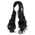 MapofBeauty 28 Inch Women's Long Curly Full Hair Wig, Black