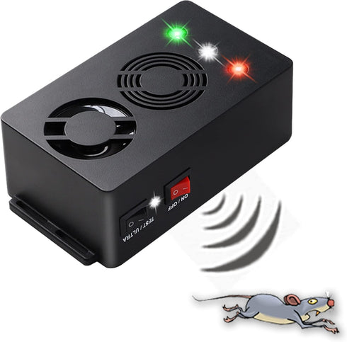 Under Hood Rodent Treatment Repeller, Battery Operated Mouse Reducer with Strobe Lights