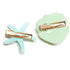 Shell Pearl Starfish Hair Clip Set for Women Girls - Acrylic Resin Alligator Hair Clips, Styling Tools, Green